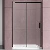 Душевая дверь Vincea Дайс (Dice) VDS-4D130CLB 130x200 см, профиль черный матовый. Размер регулировки 1280-1300 мм