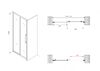 Душевая дверь ABBER Schwarzer Diamant AG30110BH профиль черный 110х195