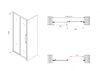 Душевая дверь ABBER Schwarzer Diamant AG30120BH профиль черный 120х195