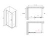 Душевой уголок ABBER Schwarzer Diamant AG301005-S605 дверь раздвижная 100х60