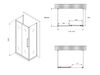 Душевой уголок ABBER Schwarzer Diamant AG30120BH-S60B-S60B дверь раздвижная 120х60