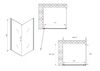 Душевой уголок ABBER Sonnenstrand AG04060-S70 дверь распашная 60х70