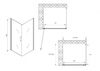 Душевой уголок ABBER Sonnenstrand AG04090-S80 дверь распашная 90х80
