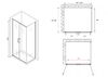 Душевой уголок ABBER Sonnenstrand AG04100C-S75 дверь распашная 100х75