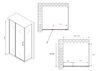 Душевой уголок ABBER Sonnenstrand AG04110BS-S85B дверь распашная 110х85