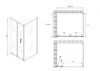 Душевой уголок ABBER Sonnenstrand AG07100-S80 дверь складная 100х80