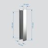 Душевой уголок ABBER Sonnenstrand AG07100-S80 дверь складная 100х80