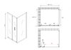 Душевой уголок ABBER Sonnenstrand AG07110-S70 дверь складная 110х70