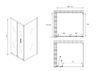 Душевой уголок ABBER Sonnenstrand AG07110-S80 дверь складная 110х80