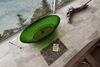 Прозрачная ванна ABBER Kristall AT9702Emerald зеленая 180х85 см