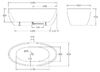 Акриловая ванна без перелива BELBAGNO BB69-1700-W0, 170x82x60 см