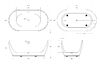 Акриловая ванна BELBAGNO BB413-1500-800 150х80 см