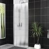 Душевая дверь BelBagno UNO-B-2-90-CH-Cr, стекло матовое, регулировка 88,5-91,5 см