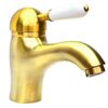 Смеситель для раковины Magliezza Grosso Bianco 50125-do золото