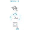 Душевой трап RGW SDR-14B 47211411-04 черный матовый (решетка 11х11 см)