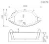 Акриловая ванна Gemy 200х105 G9079