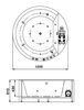 Акриловая ванна Gemy 150х150 G9230 K с гидромассажем