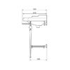 Консоль для раковины Caprigo Console 7064/73-ORO цвет золото