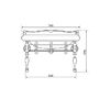 Консоль для раковины Caprigo Console LOW7060/73-ORO цвет золото