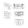 Тумба для раковины Caprigo Nokturn 100см 1315 цвет SF023