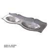 Раковина Caprigo OW15-11017-POTAL стекло 140х46 см цвет серебро