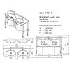 Тумба для раковины Caprigo Bourget 100 цвет B042