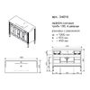 Тумба для раковины Caprigo Albion Concept 120 см 34016 цвет SF-46