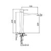 Смеситель Caprigo Diamante 50-023-CRM для раковины с донным клапаном хром