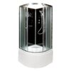 Душевая кабина Deto B10 BLACK без крыши 100х100х208см