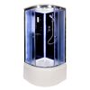 Душевая кабина Deto B10S LED BLACK с подсветкой 100х100х220см