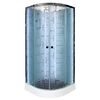 Душевая кабина Deto EM1590 LED с подсветкой и гидромассажем 90х90х220см