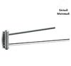Stil Haus Hashi, полотенцедержатель двойной поворотный, цвет белый матовый HS16(24)
