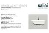 Ванна Salini ORNELLA KIT OVAL 170х70 материал S-Sense 102413M покрытие Матовое