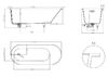 Ванна Salini ORNELLA KIT OVAL 170х70 материал S-Sense 102413G покрытие Глянцевое