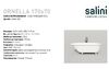 Ванна Salini ORNELLA OVAL 170х70 материал S-Sense 102313G покрытие Глянцевое