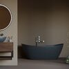 Ванна отдельностоящая Salini NOEMI 170x75 покраска по RAL полностью материал S-Stone 101722MRF покрытие Матовое