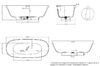 Ванна отдельностоящая Salini GRECAMEANDER 180x80 материал S-Stone 103021M покрытие Матовое