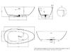 Ванна отдельностоящая Salini PAOLA IN 160x77 покраска по RAL полностью материал S-Sense 101611GRF покрытие Глянцевое