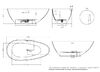 Ванна отдельностоящая Salini PAOLA 160x77 материал S-Sense 101511G покрытие Глянцевое