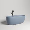 Ванна отдельностоящая Salini LUCE 170x85 покраска по RAL полностью материал S-Stone 100121MRF покрытие Матовое