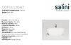 Ванна отдельностоящая Salini SOFIA LIGHT 165х75 без перелива материал S-Sense 103611G покрытие Глянцевое