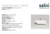 Ванна Salini CASCATA KIT 170x75 материал S-Sense 104313M покрытие Матовое
