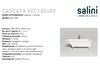 Ванна Salini CASCATA KIT 180x80 материал S-Sense 104513G покрытие Глянцевое