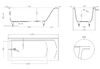 Ванна Salini CASCATA 170x75 материал S-Sense 104113M покрытие Матовое