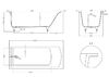 Ванна Salini CASCATA 180x80 покраска по RAL полностью материал S-Sense 104213GRF покрытие Глянцевое