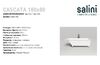 Ванна Salini CASCATA 180x80 покраска по RAL полностью материал S-Sense 104213GRF покрытие Глянцевое