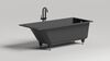 Ванна Salini CASCATA 180x80 покраска по RAL полностью материал S-Sense 104213GRF покрытие Глянцевое