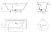 Ванна Salini ORNELLA AXIS KIT 190х90 покраска по RAL полностью материал S-Sense 103512MRF покрытие Матовое