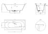 Ванна Salini ORNELLA AXIS KIT 170x75 материал S-Sense 103513M покрытие Матовое