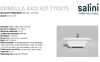 Ванна Salini ORNELLA AXIS KIT 170x75 материал S-Sense 103513M покрытие Матовое